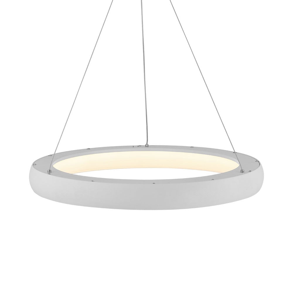 Lustra LED Bella BH17-03480, rotunda, 46W, 5200lm, lumina calda+neutra+rece, IP20, alba, Braytron - 2 | YEO