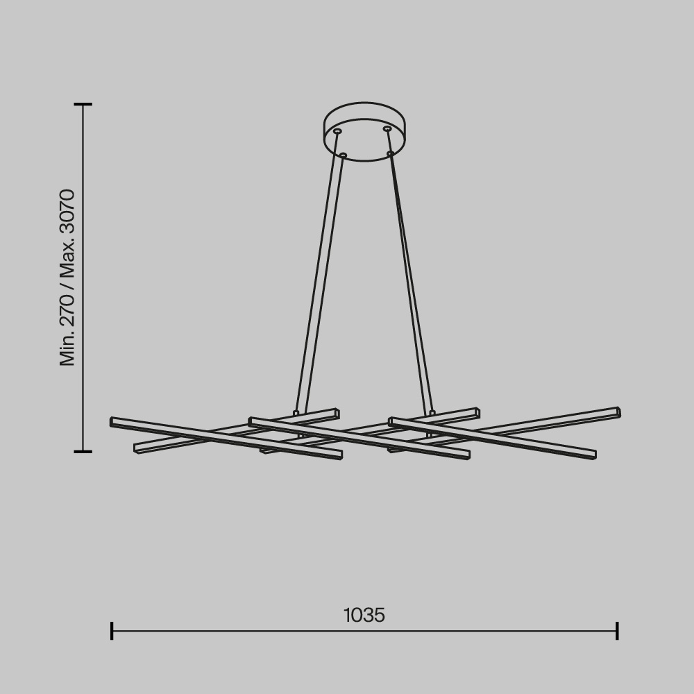 Lustra LED Halo MOD244PL-L50BSK, 40W, 800lm, lumina calda+neutra, IP20, aurie, Maytoni - 3 | YEO