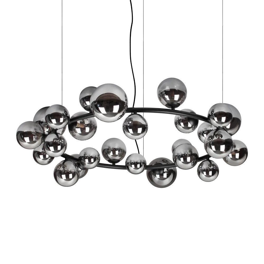 Lustra Perlage, 25xG9, IP20, fumurie, Ideal Lux