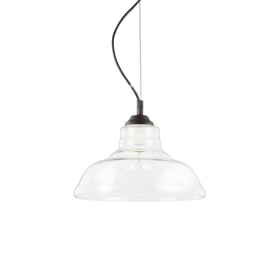 Pendul Bistro 112336, 1xE27, transparent, IP20, Ideal Lux