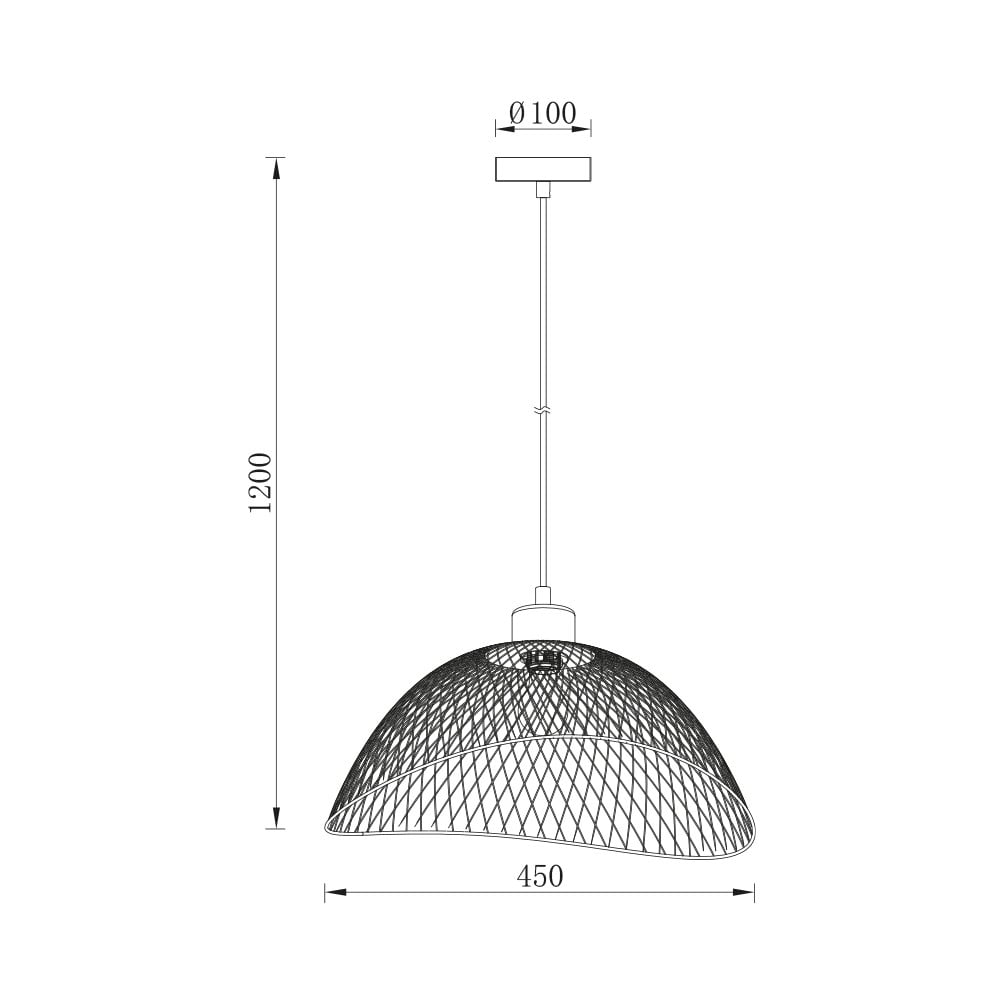 Pendul Braytron BR-BV03-00061, 1xE27, negru