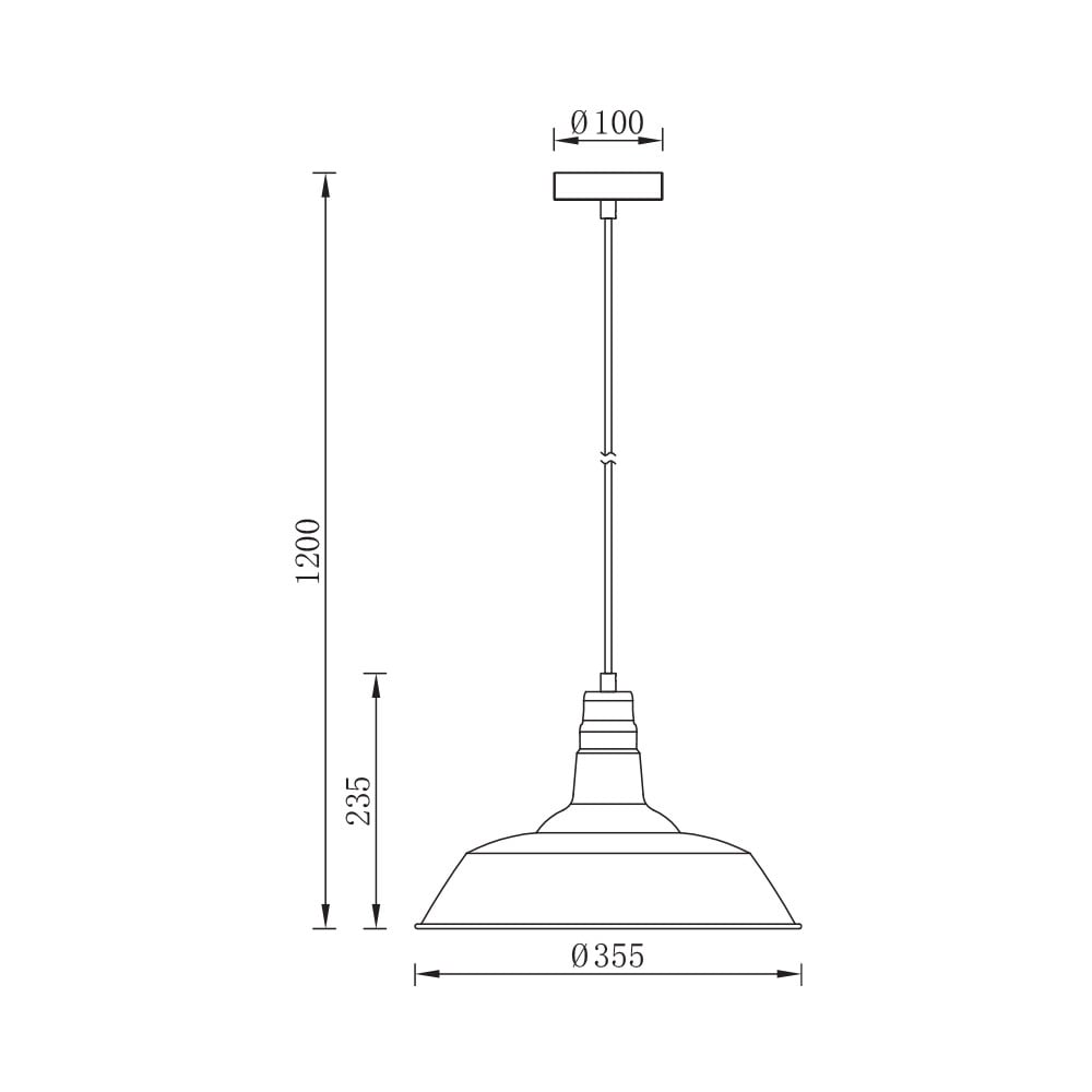 Pendul Braytron BR-BV05-00023, 1xE27, bronz