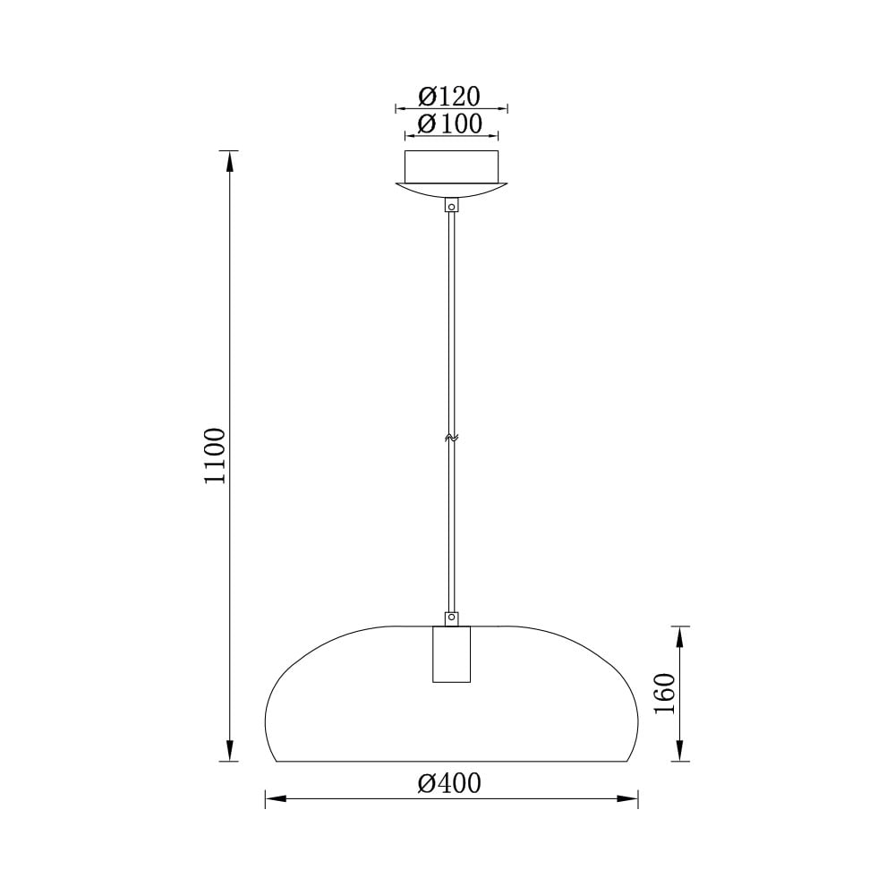 Pendul Braytron BR-BV05-00032, 1xE27, alb+auriu - 2 | YEO