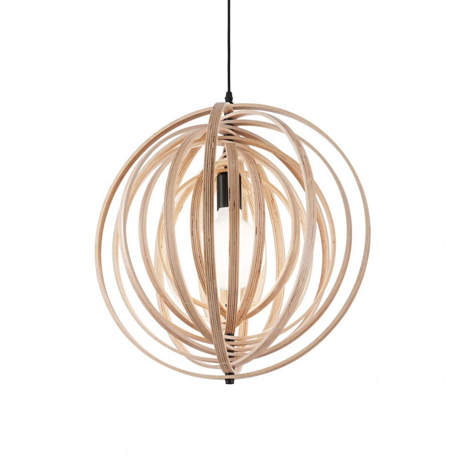 Pendul Disco 138275, 1xE27, natural, IP20, Ideal Lux