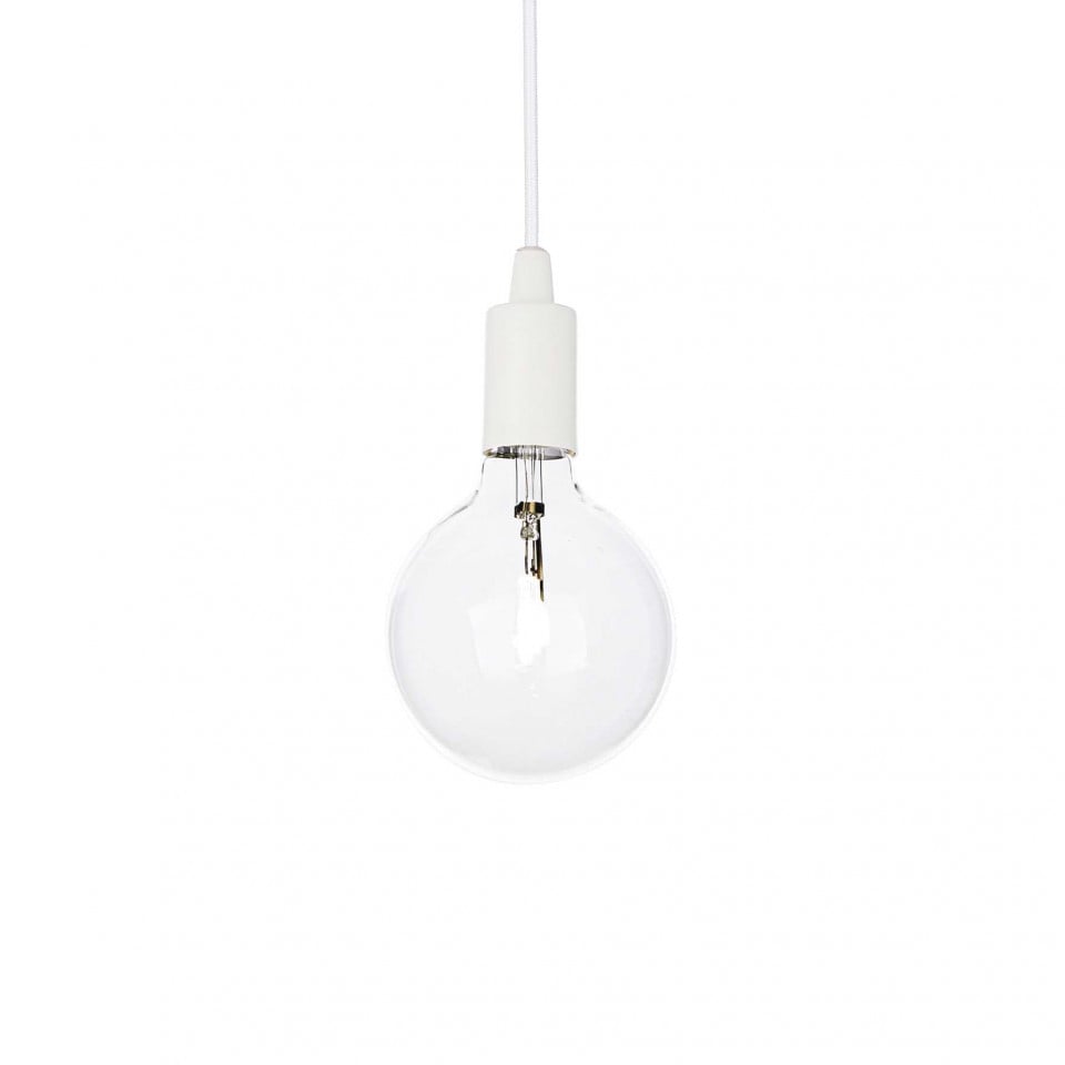 Pendul Edison 113302, 1xE27, alb, IP20, Ideal Lux