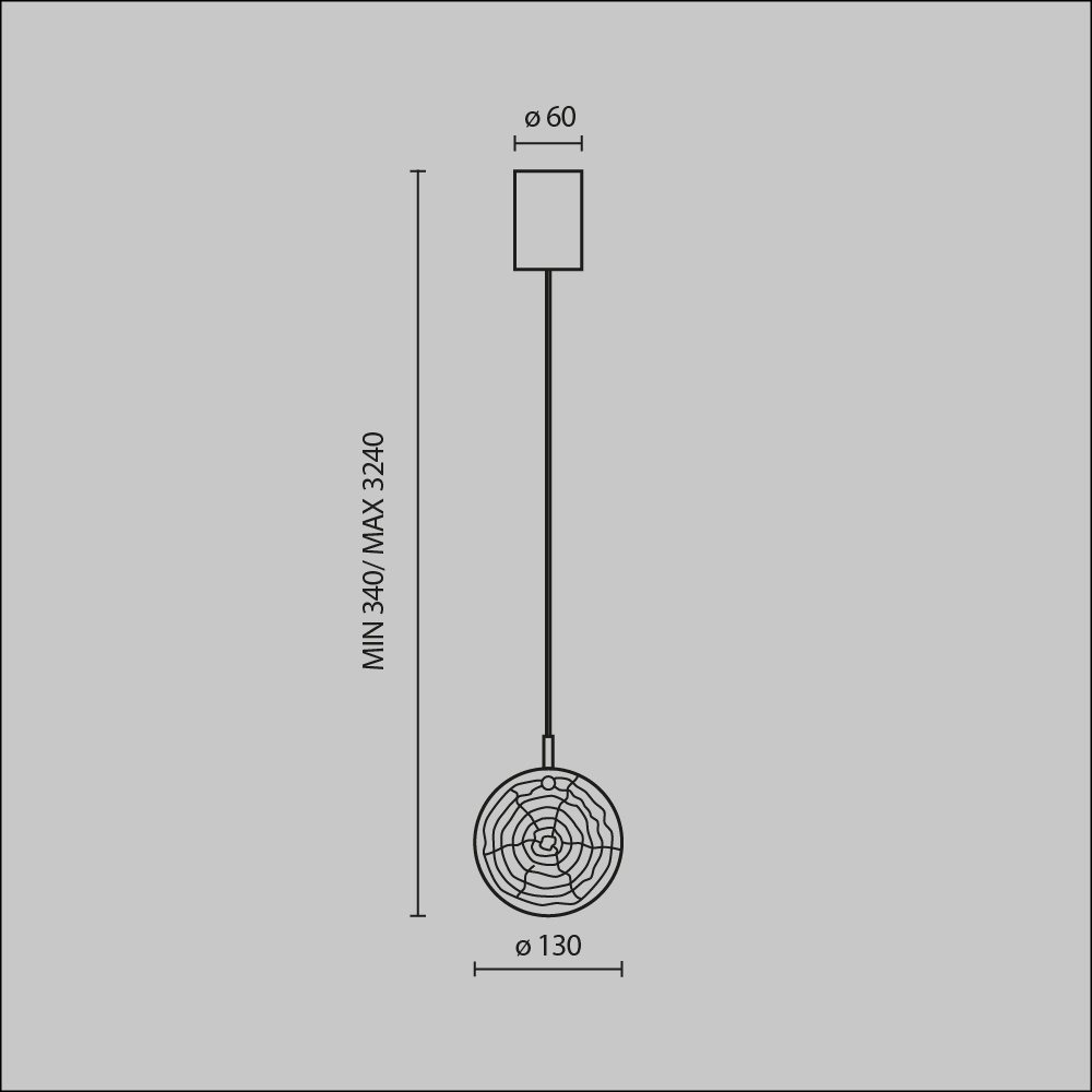 Pendul Frozen MOD254PL-01BS, 1xG4, auriu+transparent, IP20, Maytoni