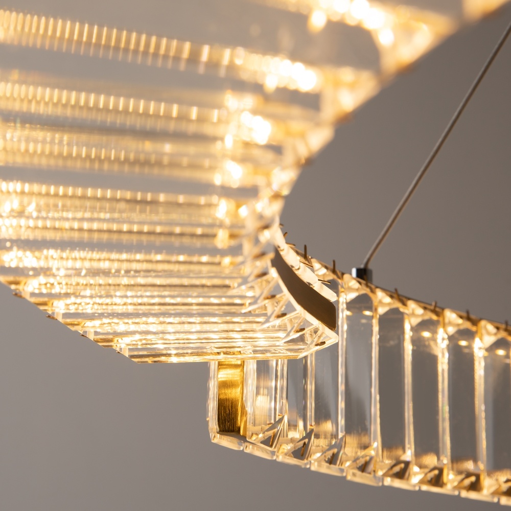 Pendul Krone, 45W, lumina calda (3000K), alama, Maytoni - imagine 4