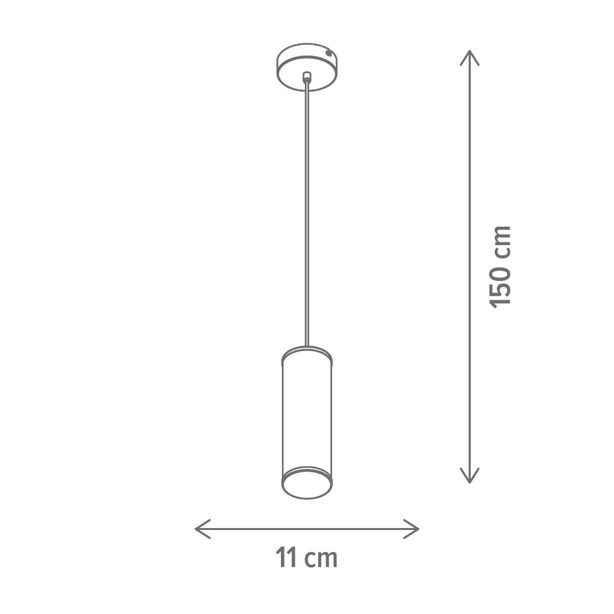 Pendul LED Ardor SP1, 14W, lumina neutra(4000 K), alb, negru, Klausen