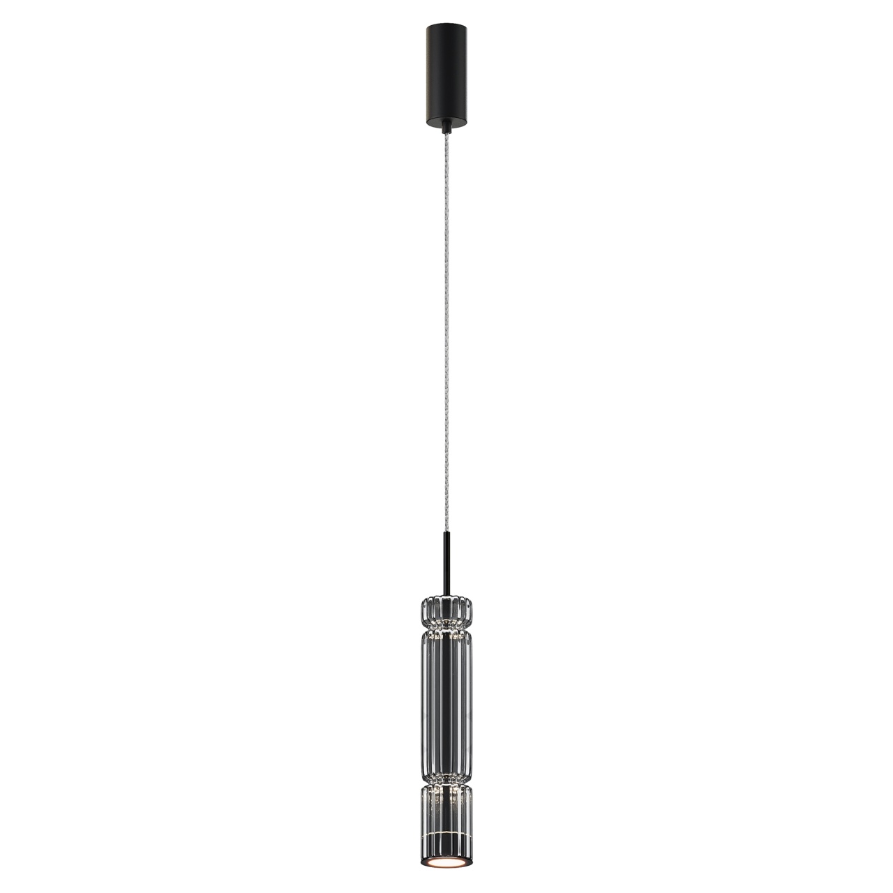 Pendul LED Ordo MOD272PL-L12B3K1, 8W, 920lm, lumina calda, IP20, negru+fumuriu, Maytoni