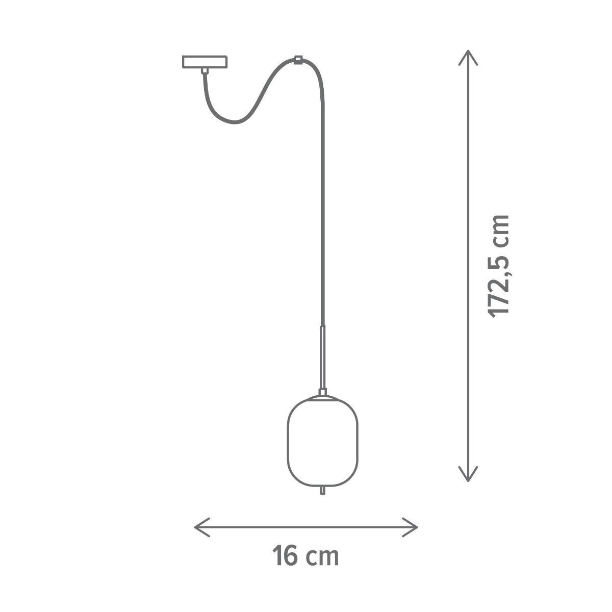 Pendul Lofty SP1 L, E27, negru, Klausen