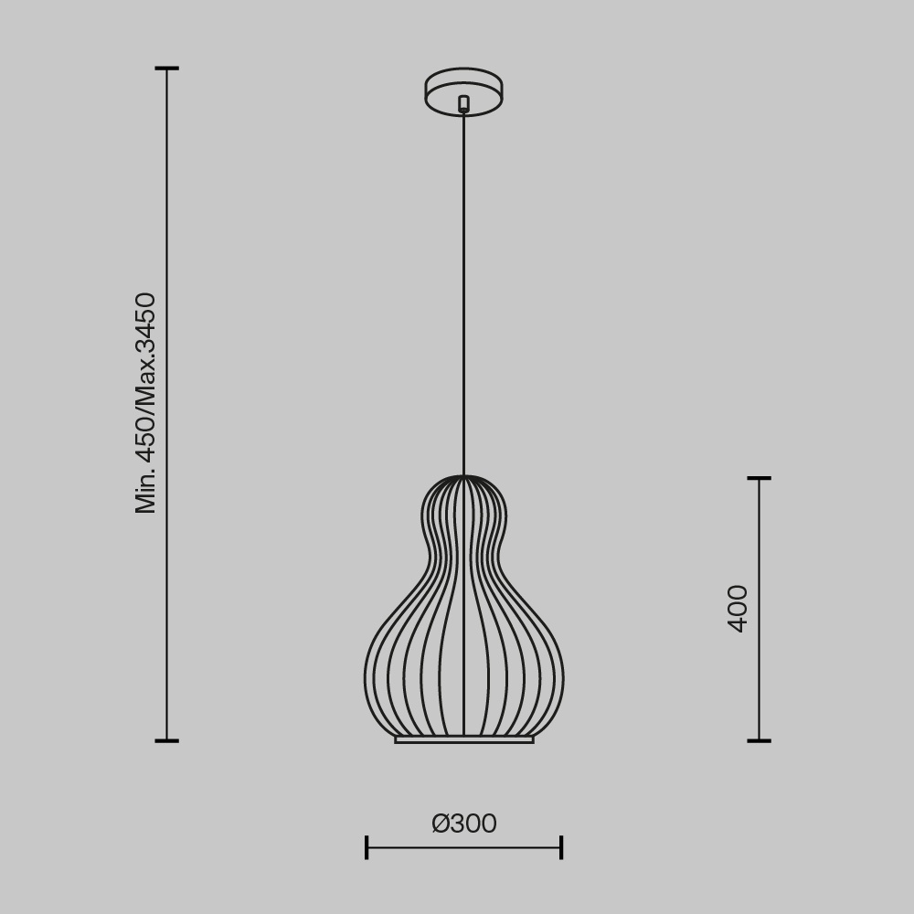 Pendul Roots MOD192PL-01W1, 1xE27, negru+bej, IP20, Maytoni - 3 | YEO