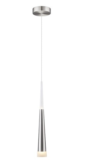 Pendul Sina LED, 5W, 400lm, 3000K, acril, nichel mat, Globo Lighting