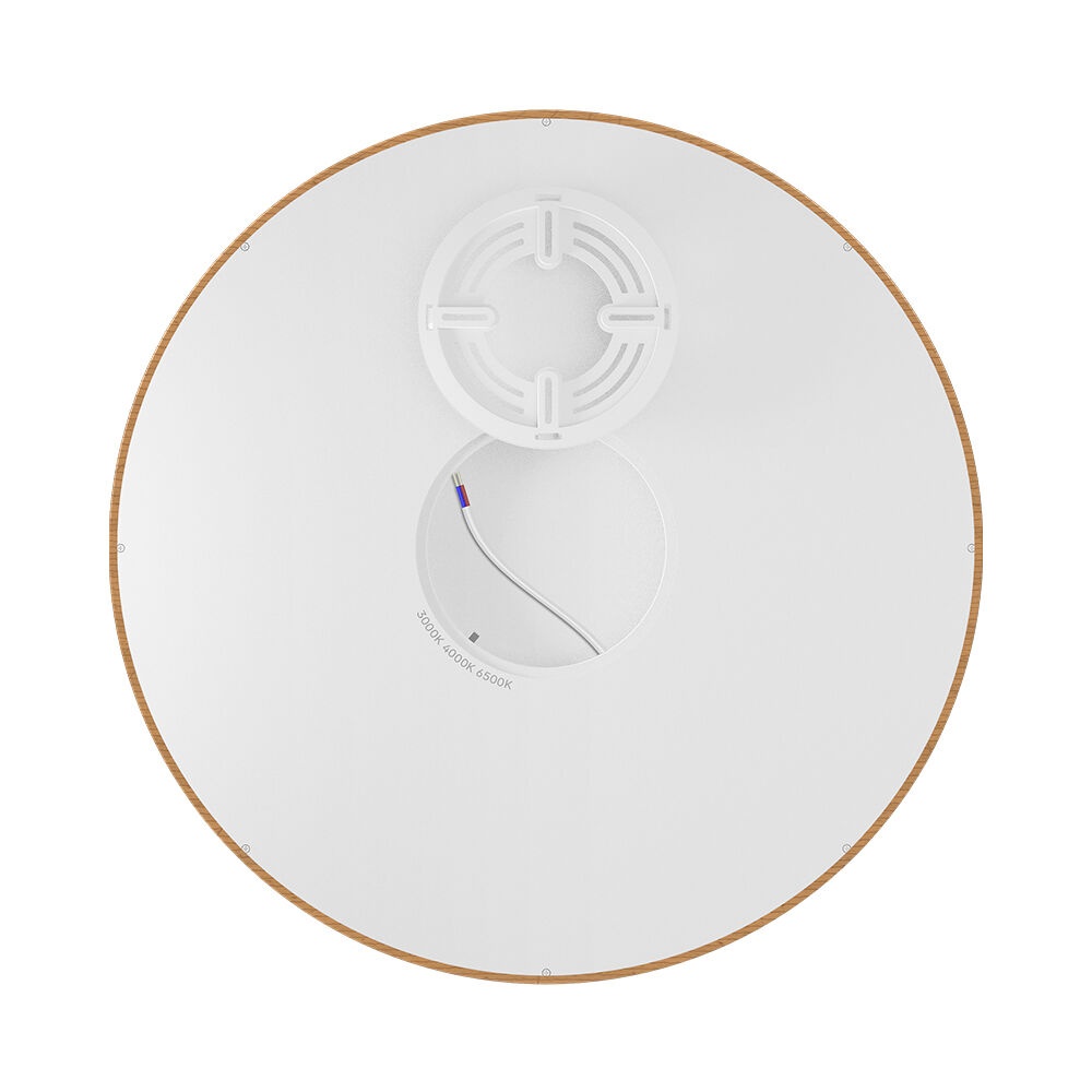 Plafoniera LED 45W, lumina calda/neutra/rece, finisaj lemn, IP40, Braytron - imagine 6