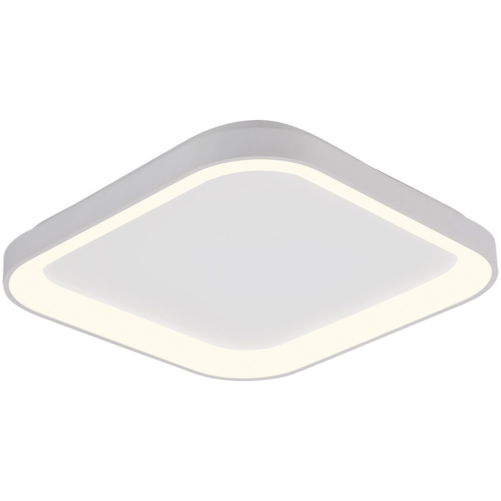 Plafoniera LED Bella BR-BH17-00780, patrata, 36W, 2680lm, lumina calda, neutra, rece, IP20, alba, Braytron