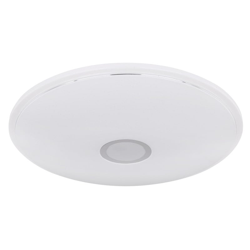 Plafoniera LED Connor 41386-30RGBSH, cu telecomandă, 30W, 3000lm, lumina calda+neutra+rece, IP20, alba+crom, Globo Lighting - 1 | YEO