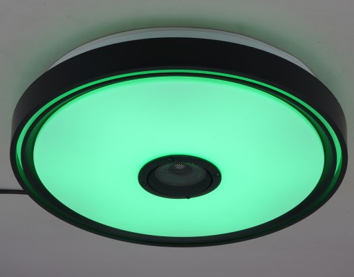 Plafoniera LED Cosmo 1277-LVT, RGB, dimabila, cu telecomanda, 72W, 5400lm, lumina calda+neutra+rece, IP20, neagra, Masteled - imagine 7
