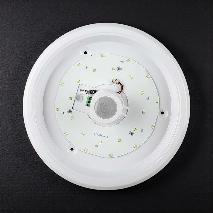 Plafoniera LED cu senzor de miscare PIR CREE VT-13, 12W, 4000K, 1000 lm, IP20, alba, V-TAC - imagine 3