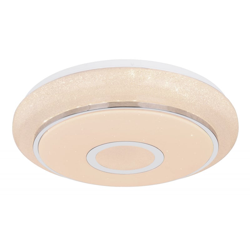 Plafoniera LED Dani 48389-40, cu telecomanda, 40W, 3100lm, lumina calda+neutra+rece, IP20, crom, Globo Lighting