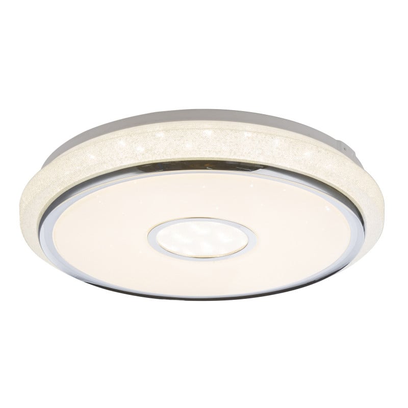 Plafoniera LED Dani 48389-40, cu telecomanda, 40W, 3100lm, lumina calda+neutra+rece, IP20, crom, Globo Lighting - 1 | YEO