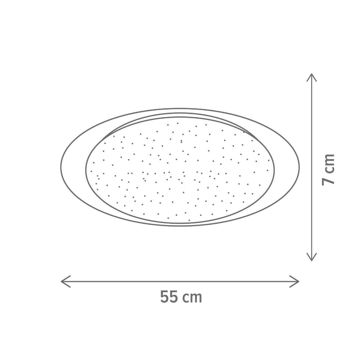 Plafoniera LED Deepy, 48W, temperatura de culoare ajustabila(3000-6500 K), alba, Klausen