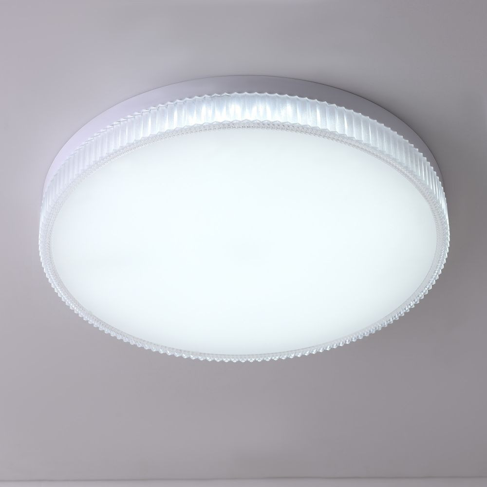 Plafoniera LED Electra KL151076, rotunda, 36W, 4300lm, lumina neutra, IP20, alba, Klausen - 1 | YEO