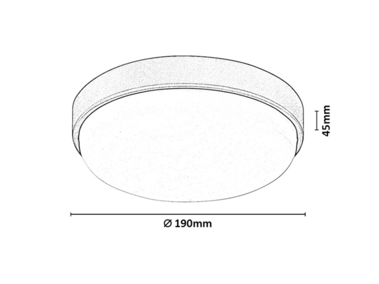 Plafoniera LED exterior rotunda Hort2, 14W, 1250 lm, lumina neutra (4000 K), IP54, neagra, Rabalux - Imagine 2