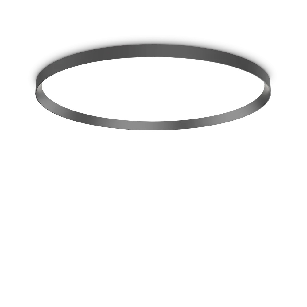 Plafoniera LED Fly D90, 68W, 6510lm, lumina calda (3000 K), IP40, neagra, Ideal Lux