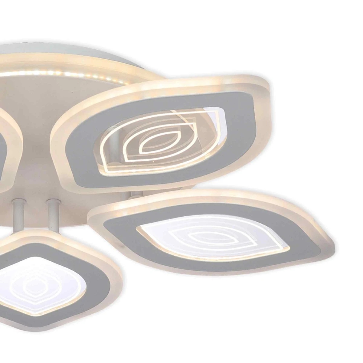 Plafoniera LED Rhodos KL151069, 118W, 9800lm, lumina calda/neutra/rece, dimabila, telecomanda, smart, alb, IP20 - imagine 2