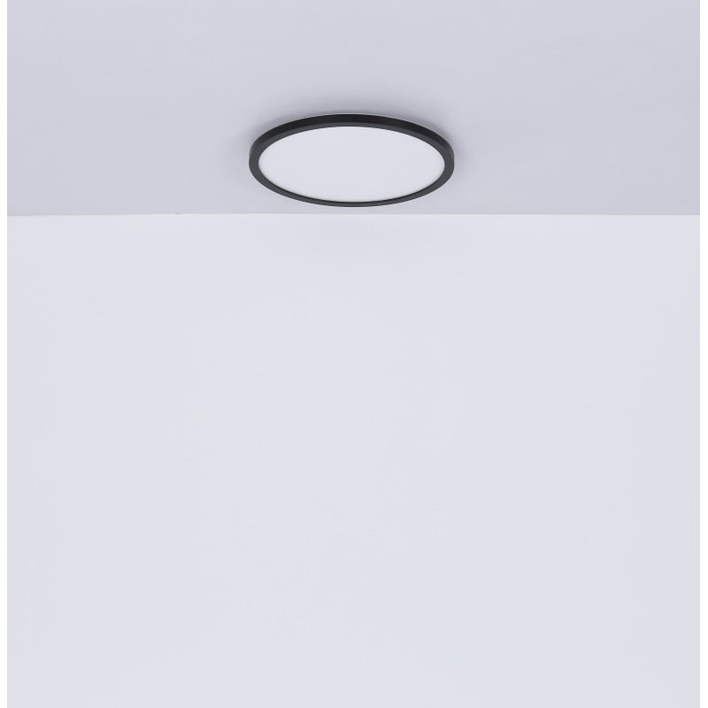 Plafoniera LED Sapana 41562-24B, 24W, 2200lm, lumina calda, IP20, neagra+alba, Globo Lighting