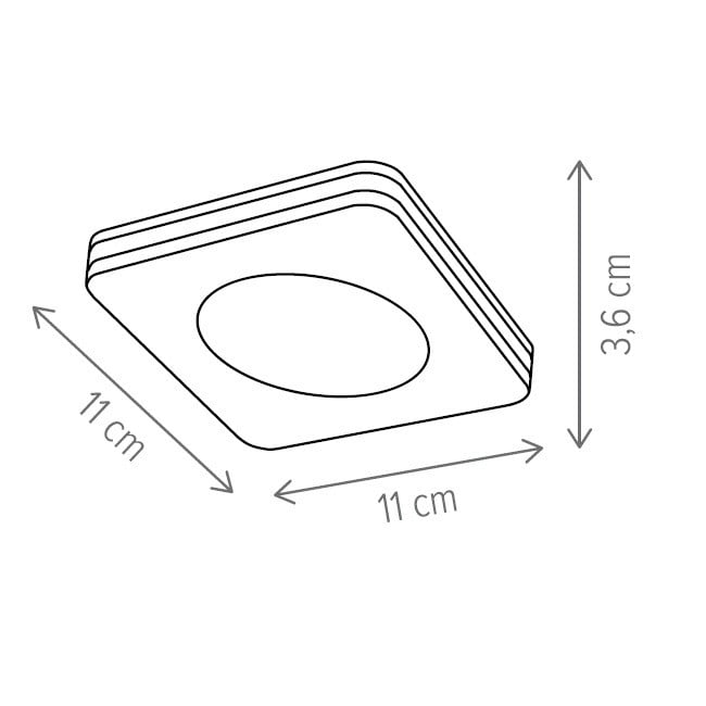 Plafoniera LED Vito KL151020, 18W, 950lm, lumina calda, IP20, alba, Klausen - 2 | YEO