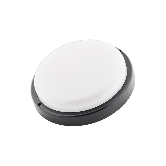 Plafoniera pentru exterior LED 0866-LVT, cu senzor de miscare, 18W, 1050lm, lumina neutra, IP54, neagra+alba, Masterled