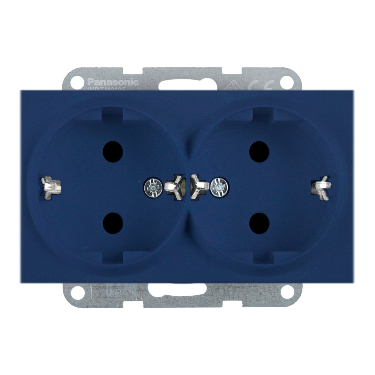 Priza dubla cu impamantare 16A, IP20, Ocean, Panasonic Karre Plus 55 Soft Touch