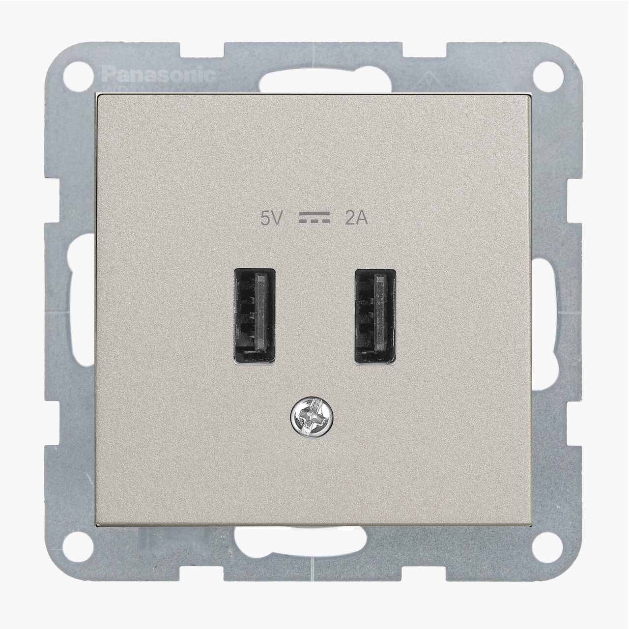 Priza dubla USB A 5V 2A, IP20, Bronz, Panasonic Karre Plus 55