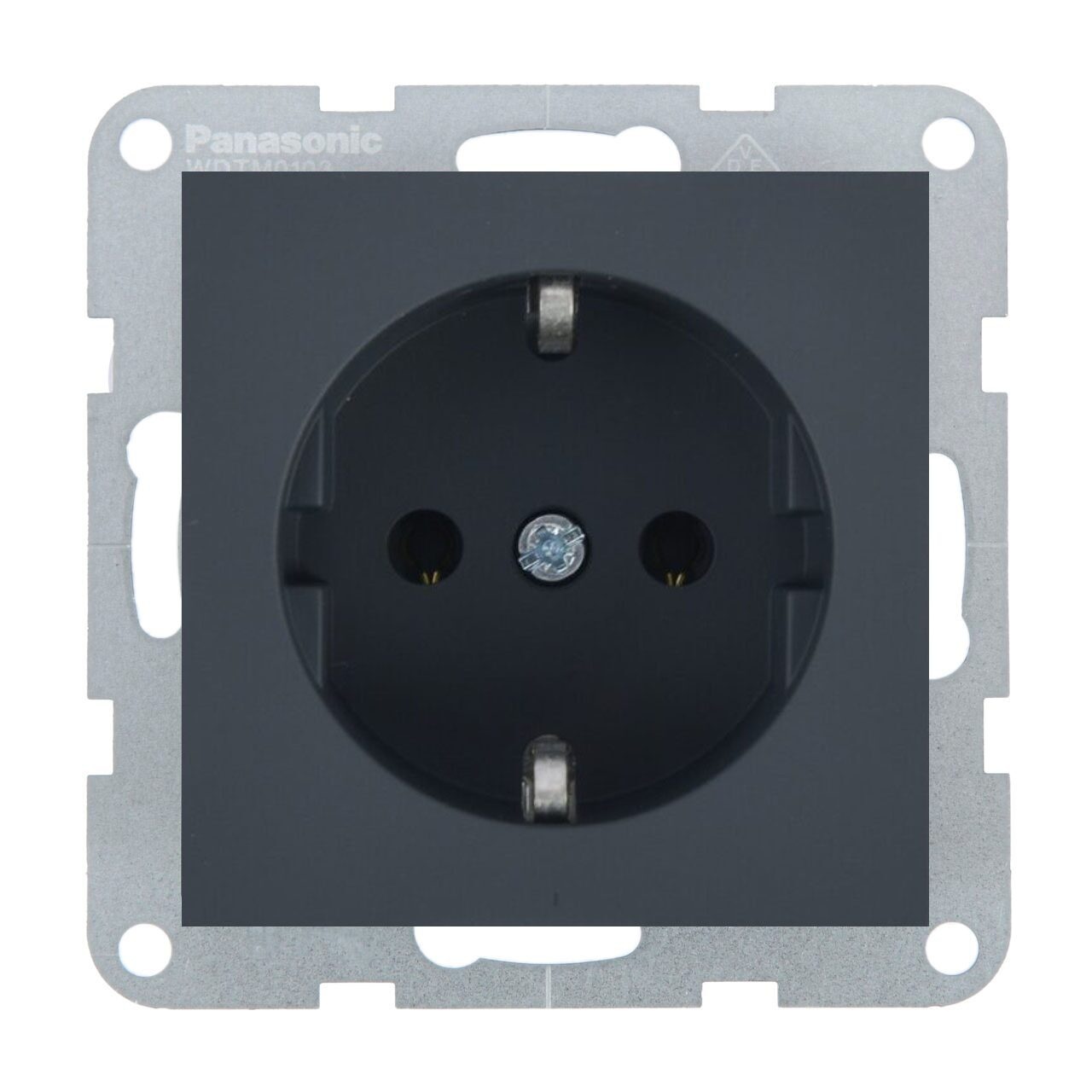 Priza simpla cu impamantare 16A, IP20, Night, Panasonic Karre Plus 55 Soft Touch