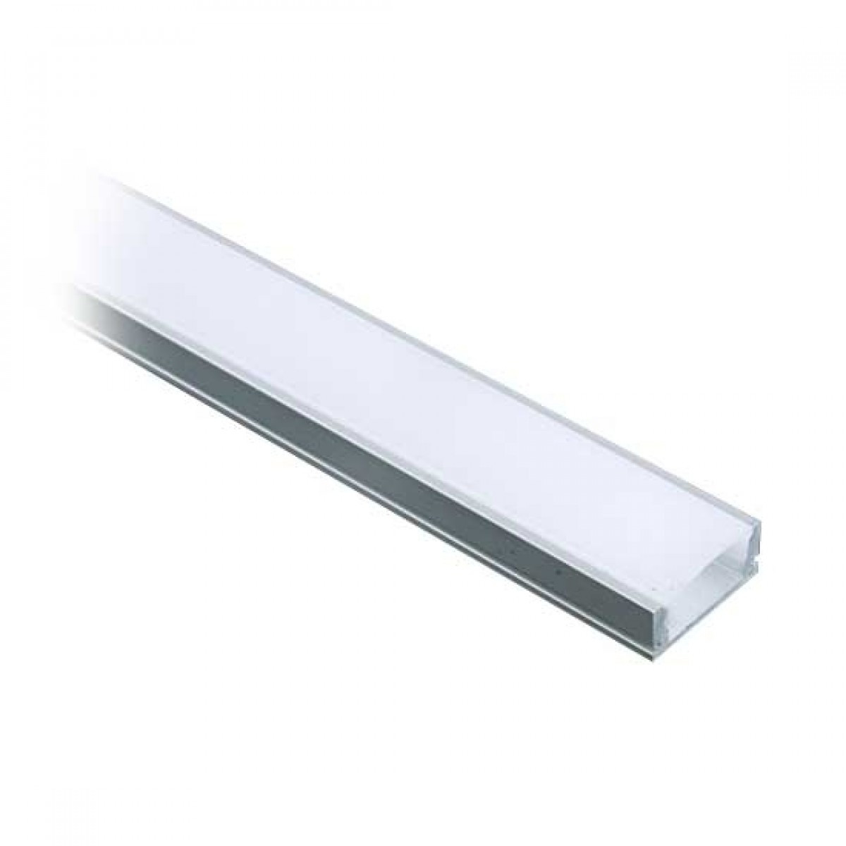 Profil Banda LED, Aplicat (PT), Aluminiu + Alb, 2m