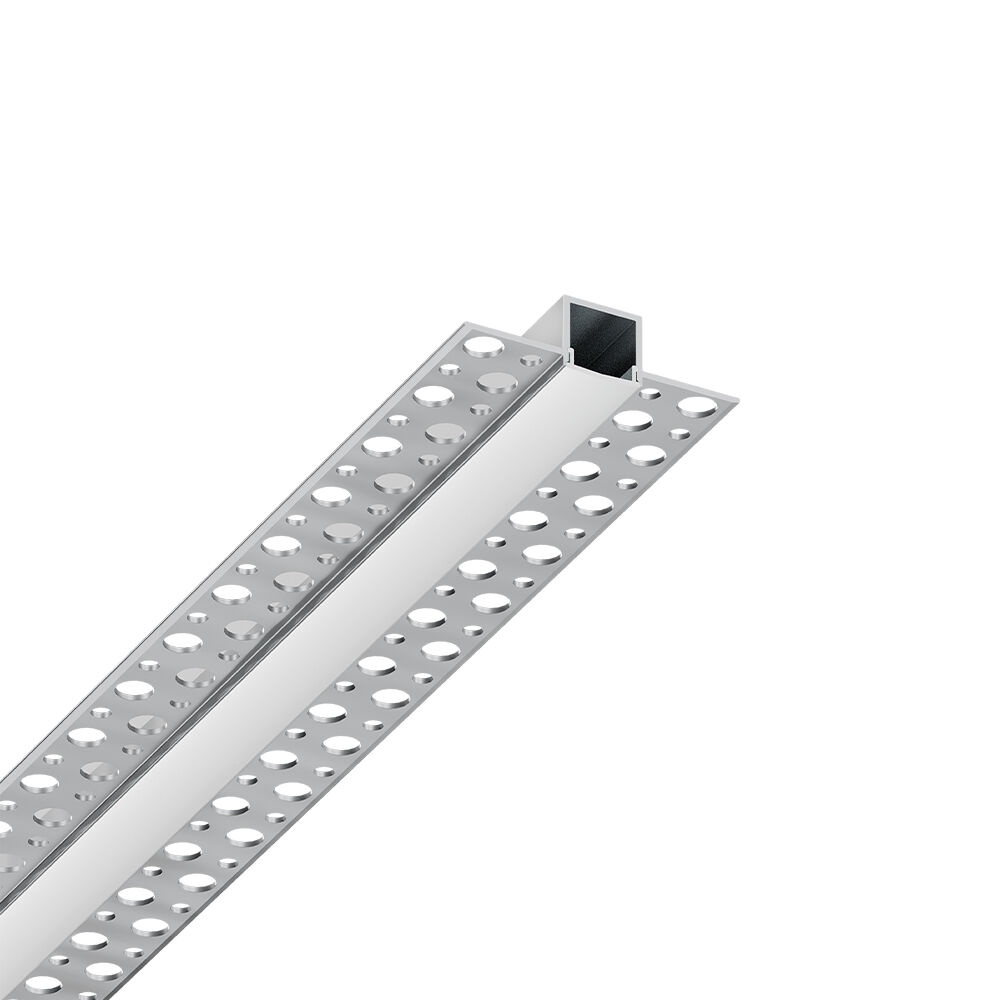 Profil Banda LED Braytron, ingust, Incastrat (ST), pentru Rigips, Aluminiu + Alb Mat, 2m