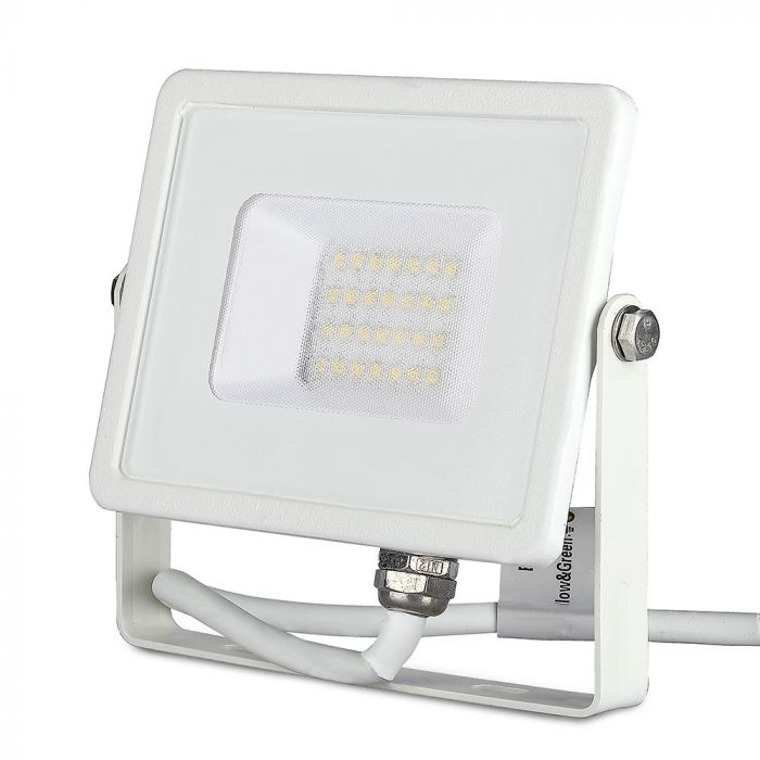 Proiector led 20W, 1600lm, IP65, lumina rece(6400 K), alb, IK05, V-TAC