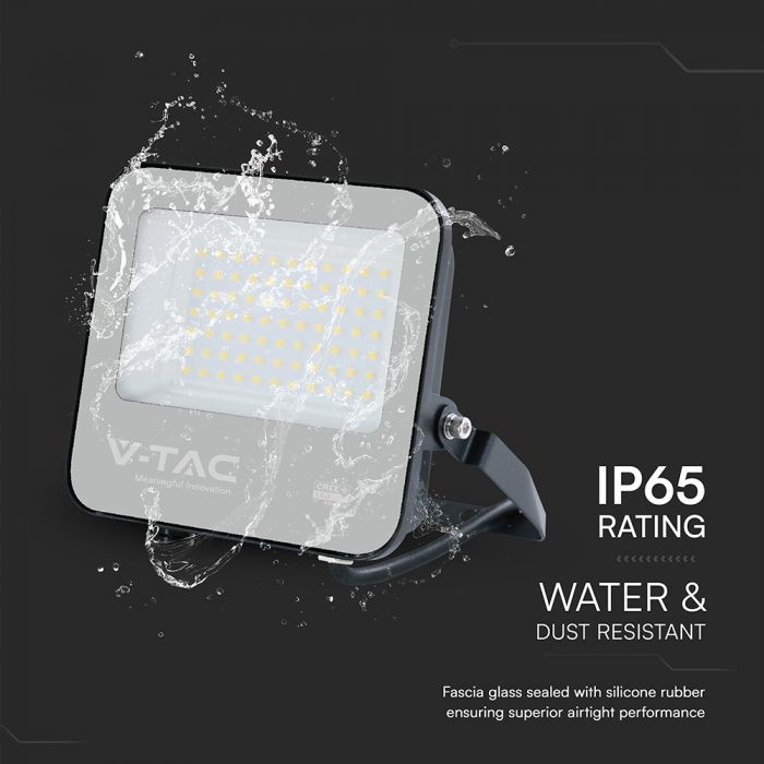 Proiector LED CREE 50W, 6500K, 5740 lm, negru, IP65, V-TAC - imagine 3