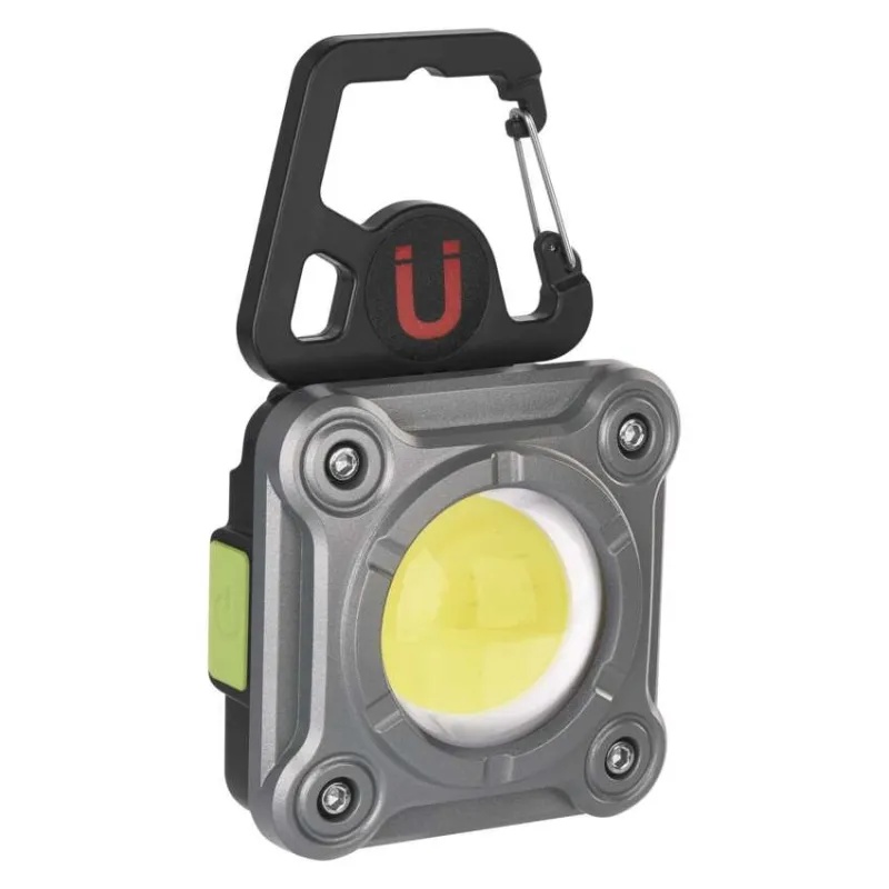 Proiector LED portabil, reincarcabil, COB LED 1200 lm, 2000 mAh, IP44, magnet, suport si clip, USB-C, Emos - 3 | YEO