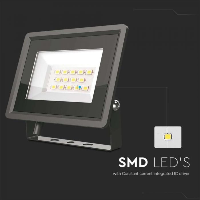 Proiector LED SMD 10W Corp Negru 6400K, 6729 V-TAC - 2 | YEO