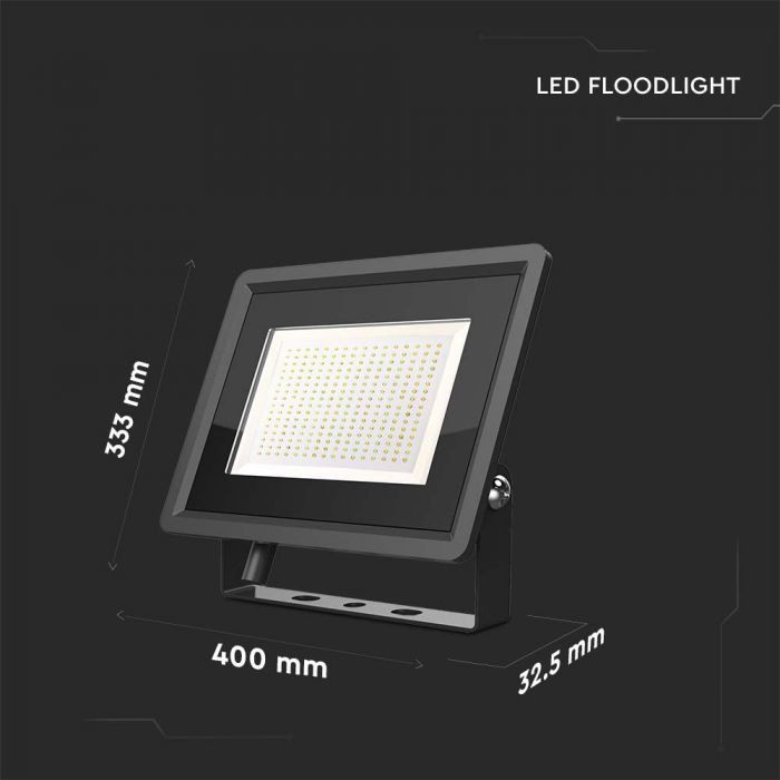 Proiector led SMD 200W, 17600lm, IP65, lumina rece 6400K, F-Series negru, V-TAC - 1 | YEO