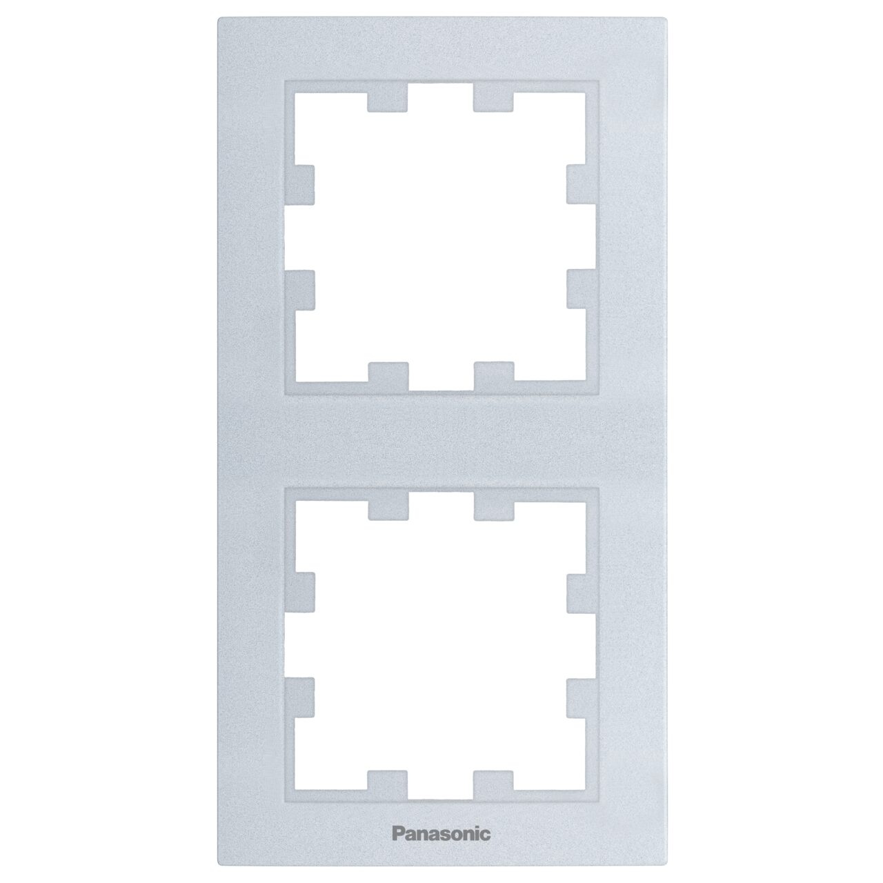 Rama dubla verticala, IP20, Argintiu, Panasonic Karre Plus 55