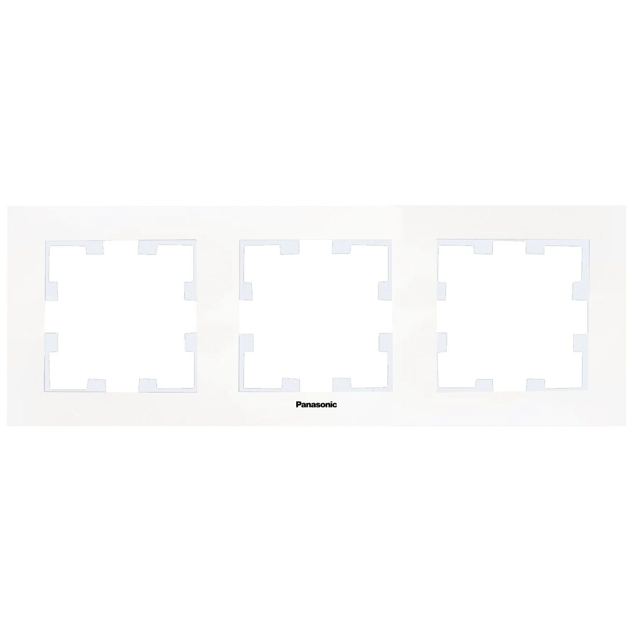 Rama tripla orizontala, IP20, Alb, Panasonic Karre Plus 55