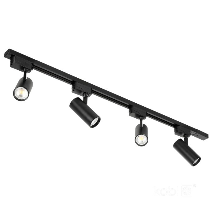 Set sina NEXTRACK GO Kobi 1m, 4 spoturi GU10, negru, 230V, fara bec - 2 | YEO