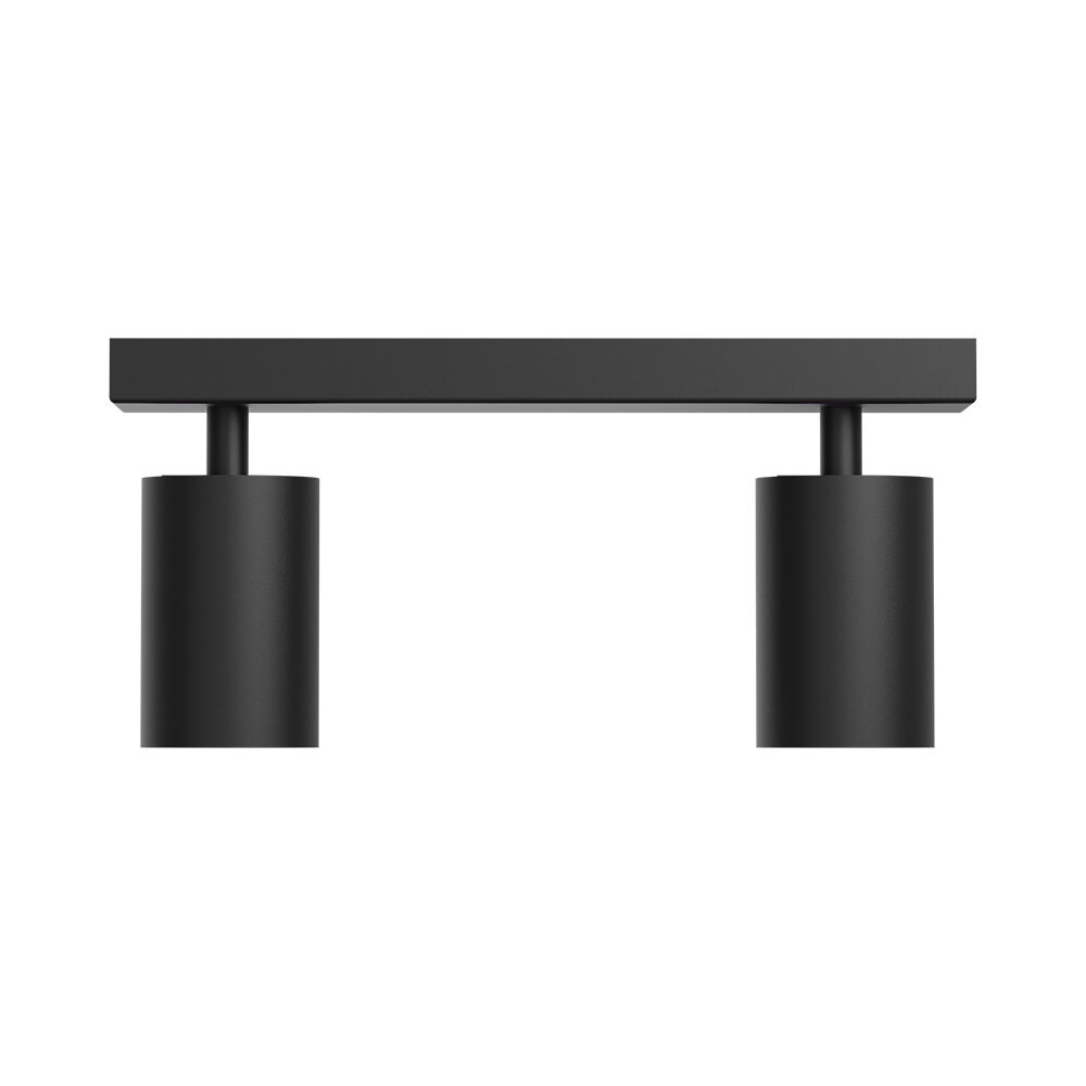 Spot aplicat GU10 dublu Beta, aluminiu, negru, IP20, Braytron - imagine 4