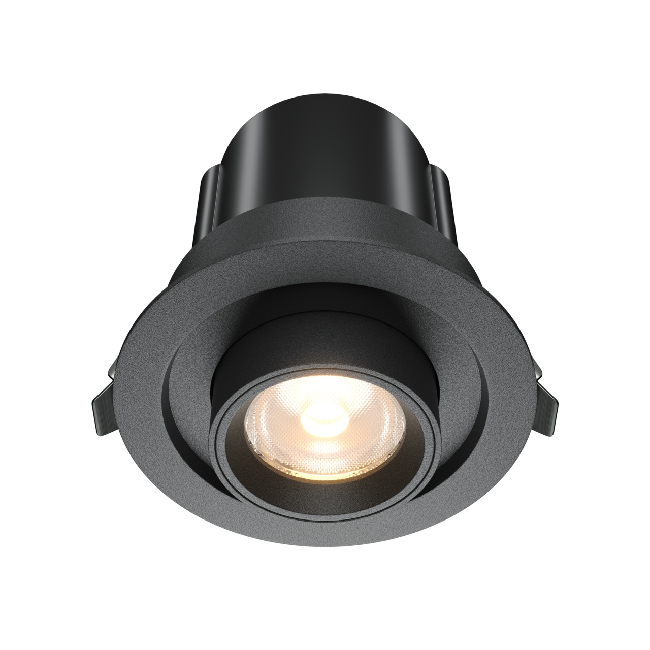 Spot LED 10W Incastrat, Maytoni, 780lm, Lumina Calda (3000K), Negru