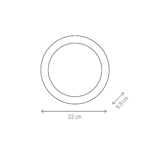 Spot LED 25W Incastrat, Rotund, Klausen, 2000lm, Lumina Calda (3000K), Alb - 2 | YEO