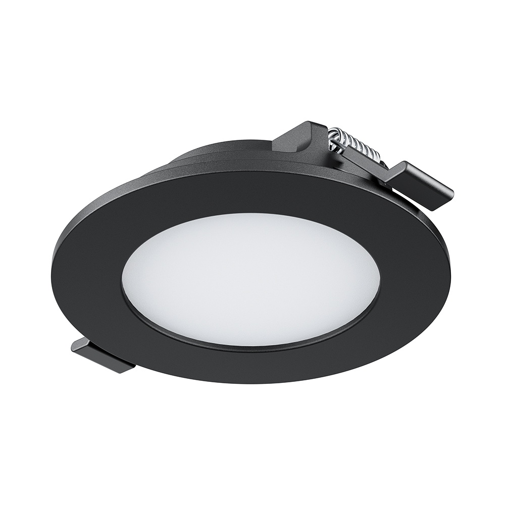 Spot LED 3W Incastrat, Rotund, Braytron, 220lm, Lumina Calda/Neutra/Rece, Negru - 3 | YEO