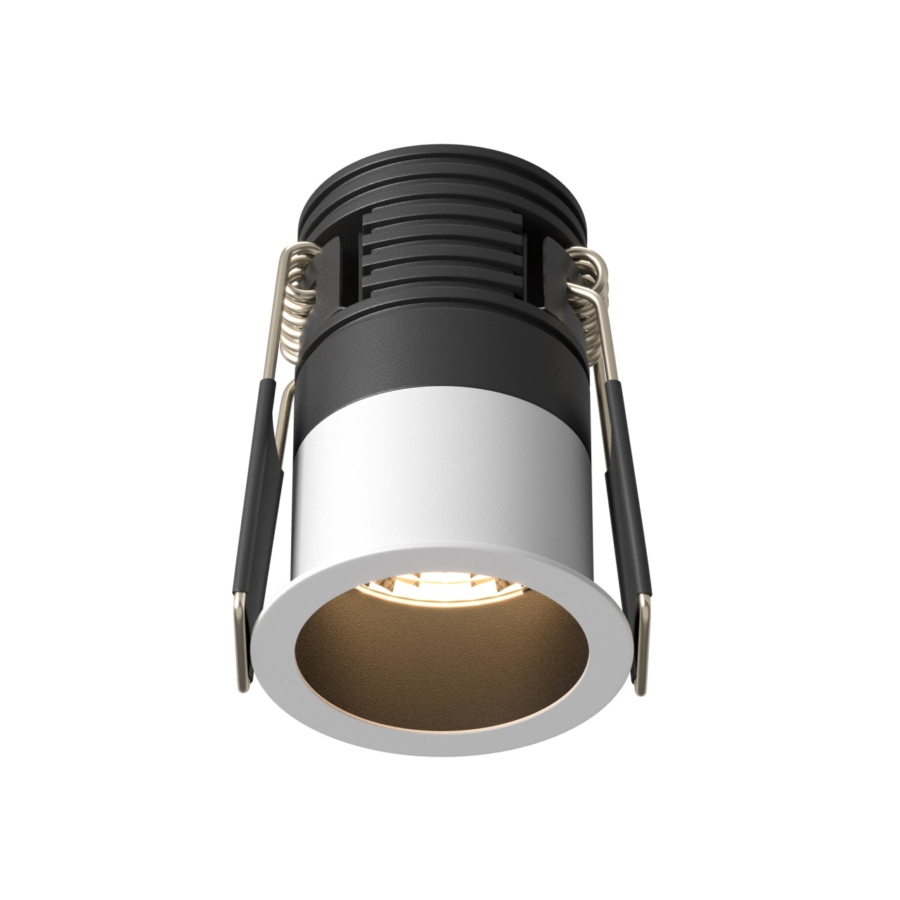 Spot LED 5W Incastrat, Maytoni, 230lm, Lumina Calda (3000K), Negru+Alb