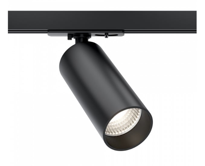 Spot LED pe sina Maytoni Focus, dimabil, 12W, lumina calda(3000K), negru, 1 circuit - 1 | YEO